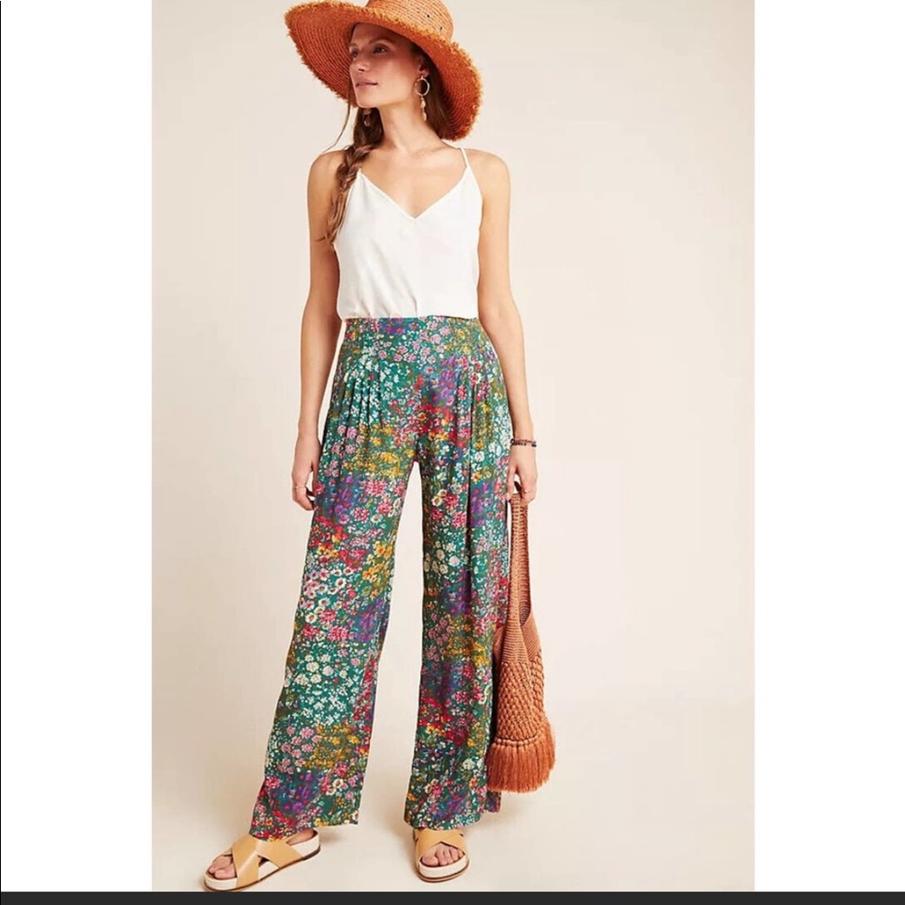 Flowy, floral pants by Maeve by Anthropologie. Size 6. Brand new never worn!